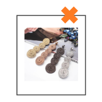 Druppelvormige gouddraad cirkels oorbellen 